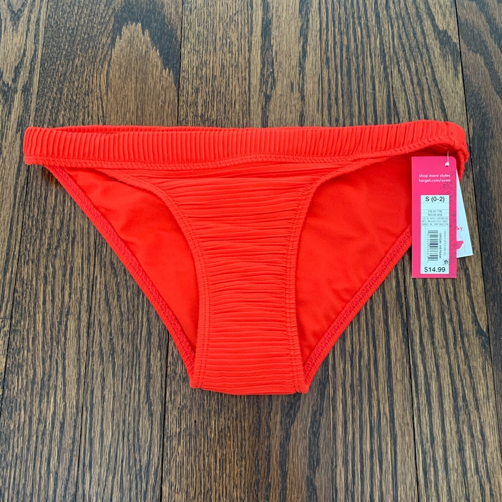 Red NWT Target bikini bottoms